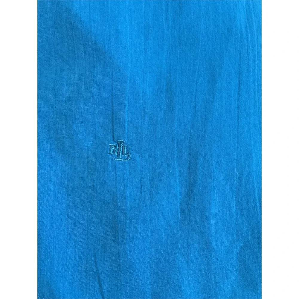 Lauren Ralph Lauren Turquoise Cotton Swim Coverup Tunic Small 100% Cotton
